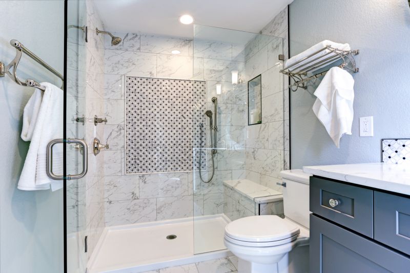 Shower with Decorative Tiles